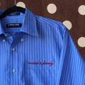 Kirkland Signature Light Blue Stripe Button-Up