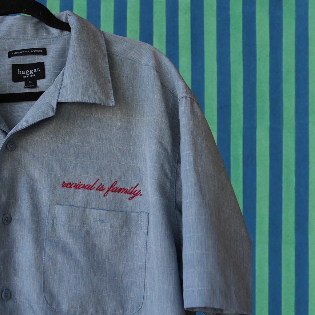 Haggar Textured Button-Up (Short Sleeve)