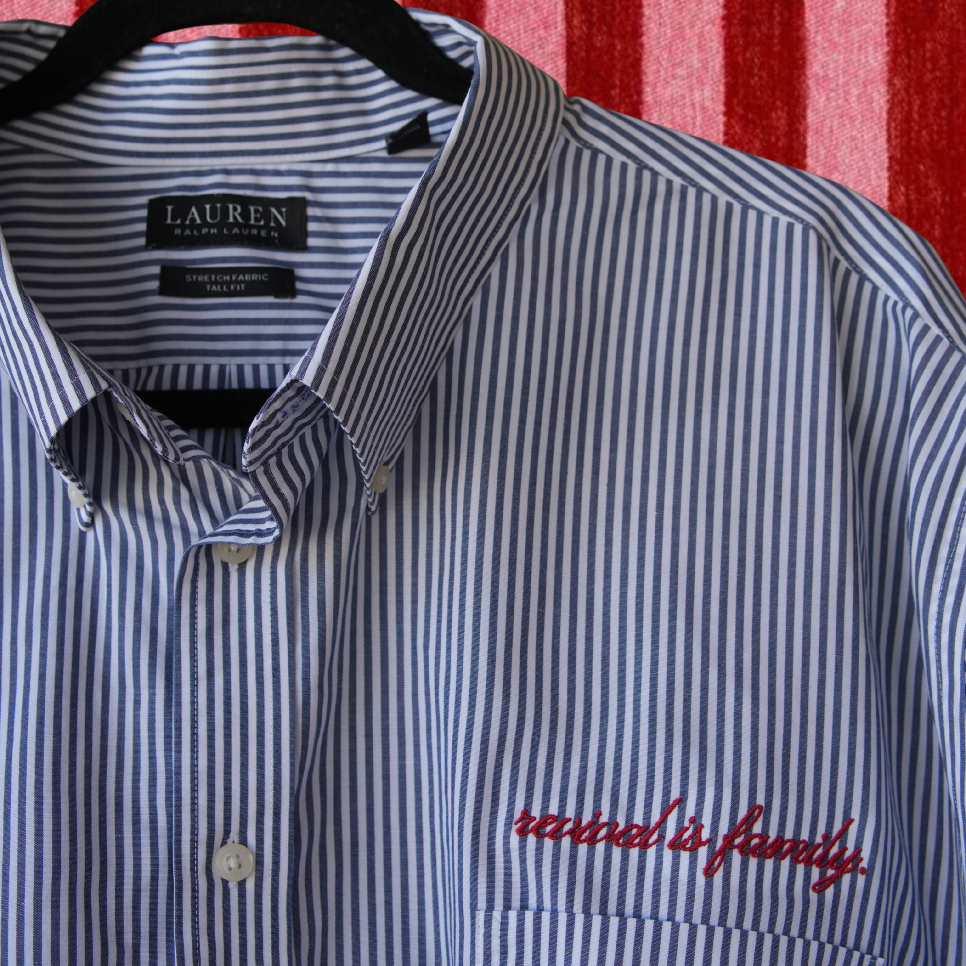 Ralph Lauren Vertical Stripe Button-Up